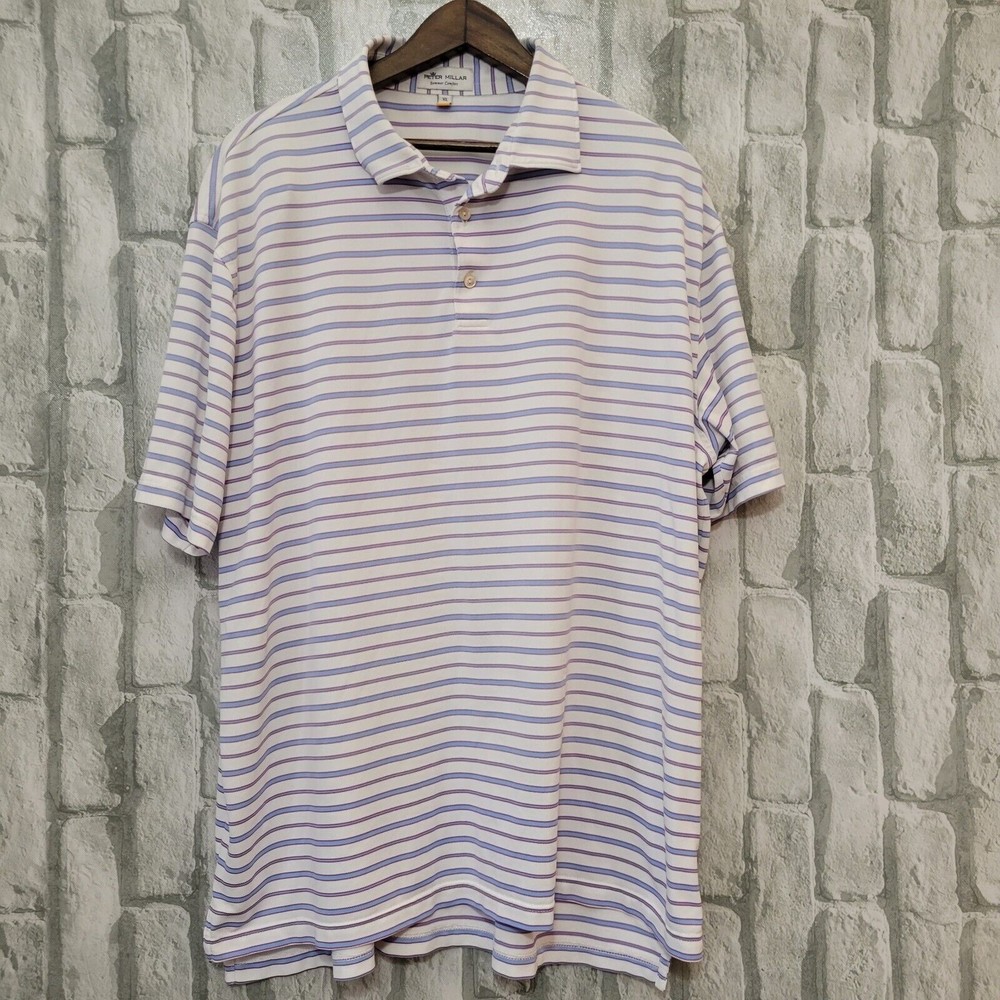 Peter Millar Summer Comfort Polo Short Sleeve Golf Shirt Mens XL Performance ACC